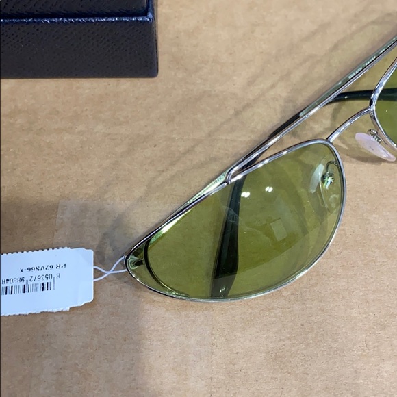 SOLD Prada 66mm Irregular Cat Eye Sunglasses - Picture 6 of 7